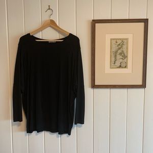 Zara w/b collection black sweatshirt